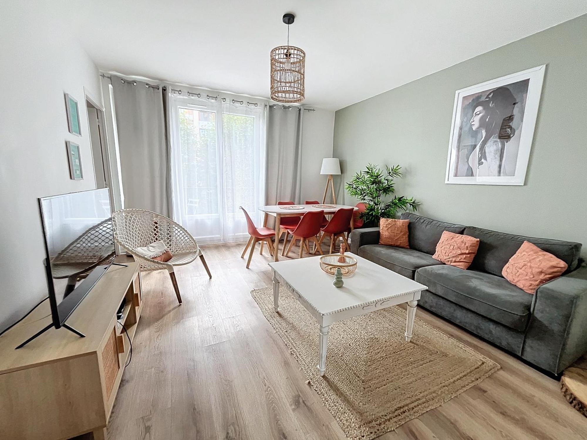 Appart Xl "So Zen" - 3 Chambres - 8 Pers - 20Mn To Paris Ангьен-ле-Бэн Экстерьер фото